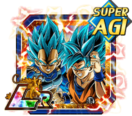 Son Goku SSB & Vegeta SSB transformation Vegetto Blue avec fiche Build