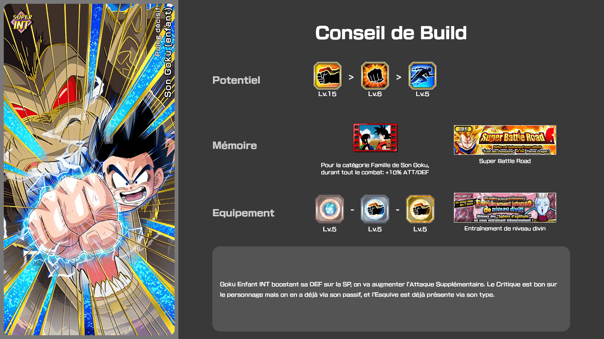 Fiche n°1Son Goku (enfant) : Poing décisif