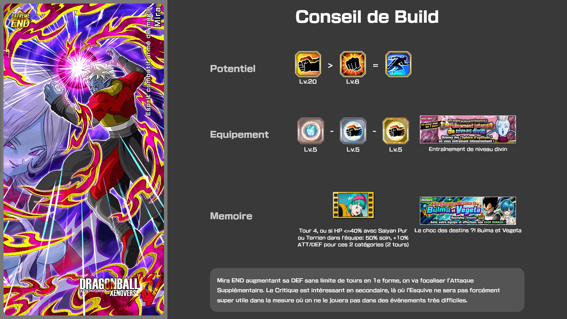 Fiche n°1 Mira : Esprit combatif couvert de magie