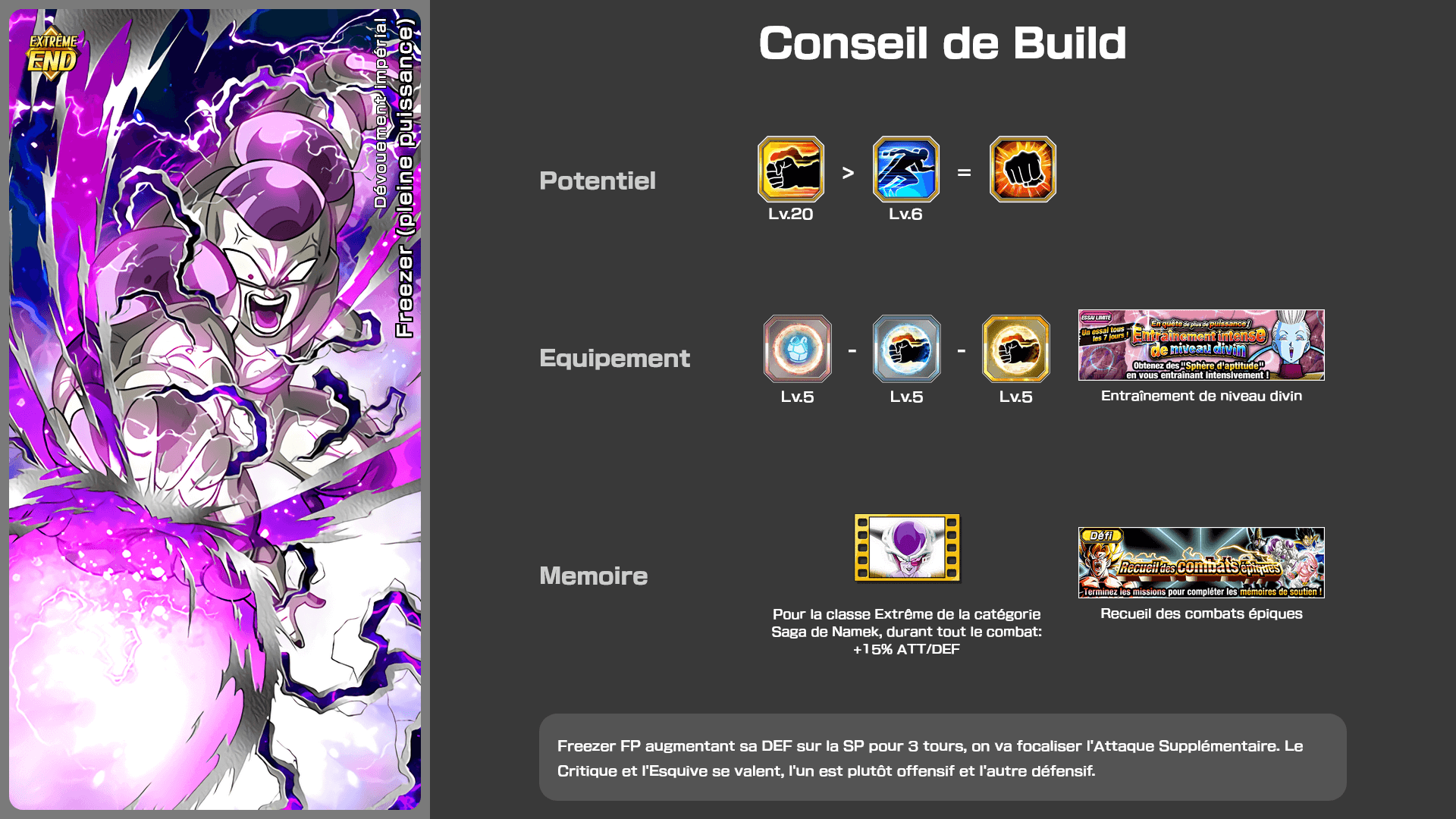 Fiche n°2 Freezer (pleine puissance) : Dévouement impérial
