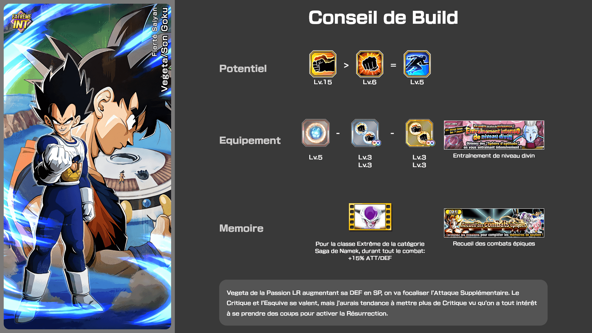 Fiche n°2 Vegeta/Son Goku : Fierté saiyan