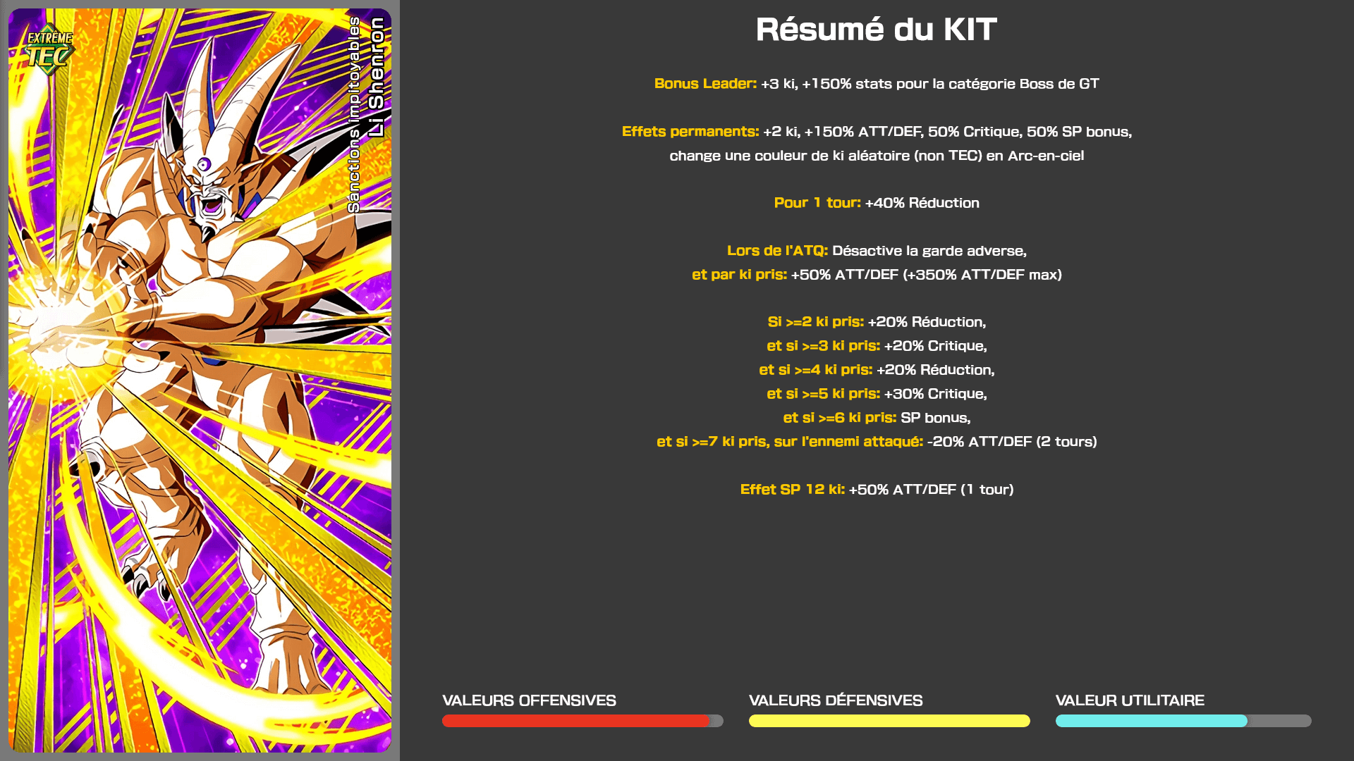 Fiche n°1Li Shenron : Punition sans coeur