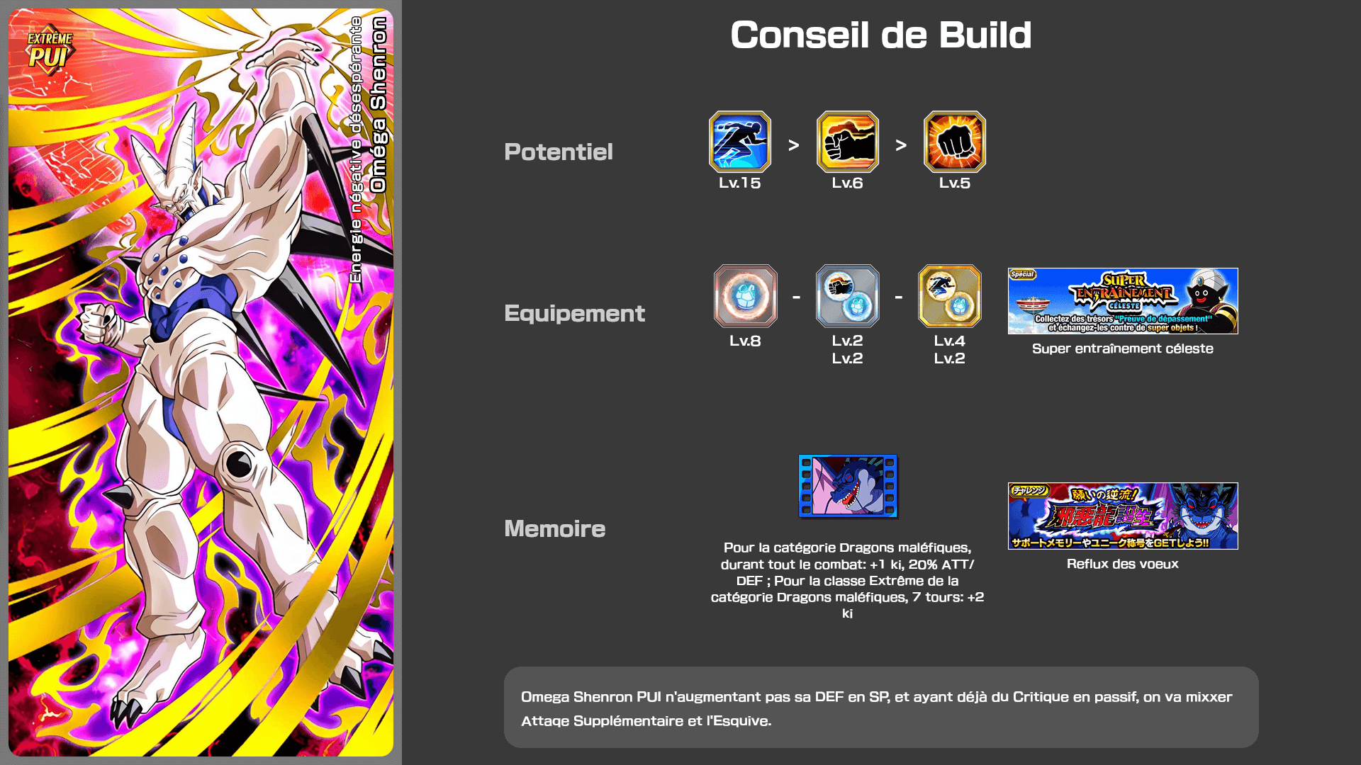 Fiche n°2Oméga Shenron : Energie négative désespérante