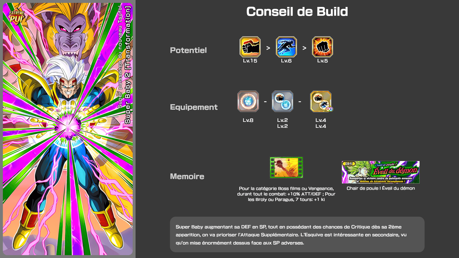 Fiche n°2Super Baby 2 [Transformation] : Super puissance du nouveau Tsuful