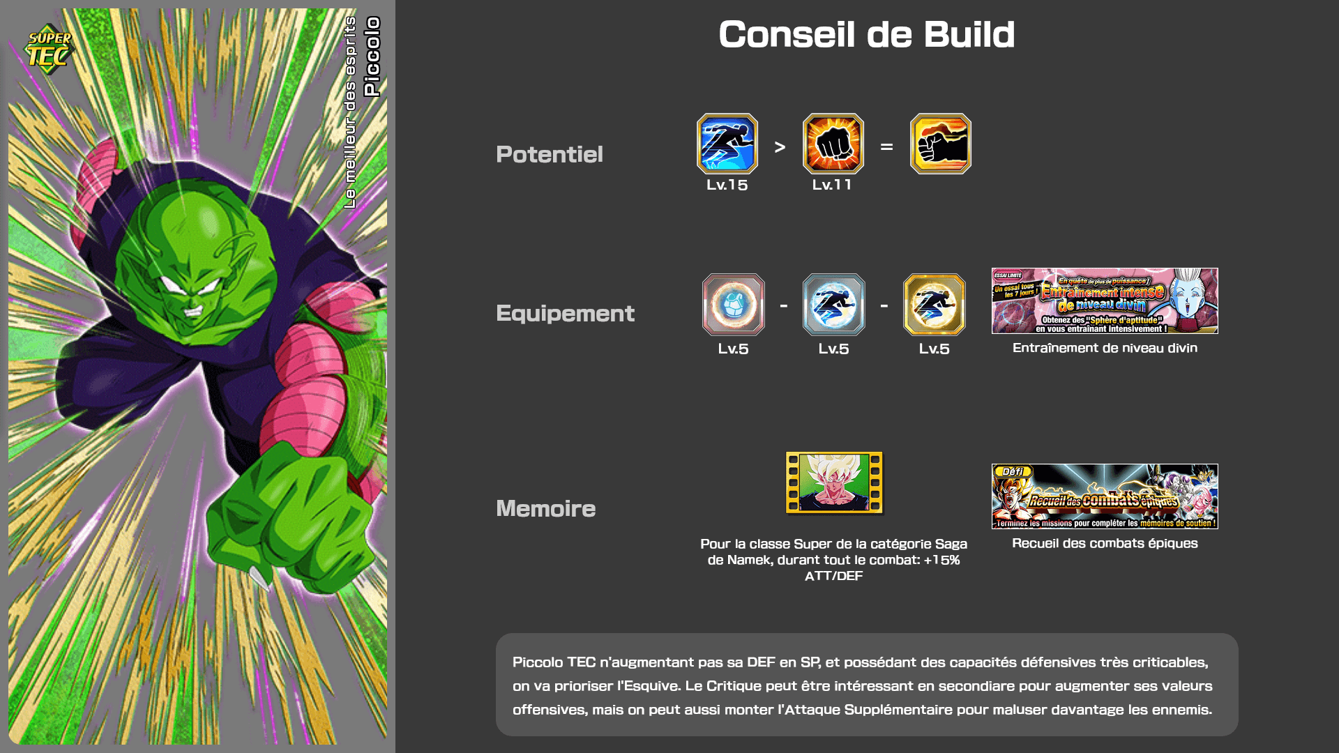 Fiche n°2Piccolo : Le meilleur des esprits