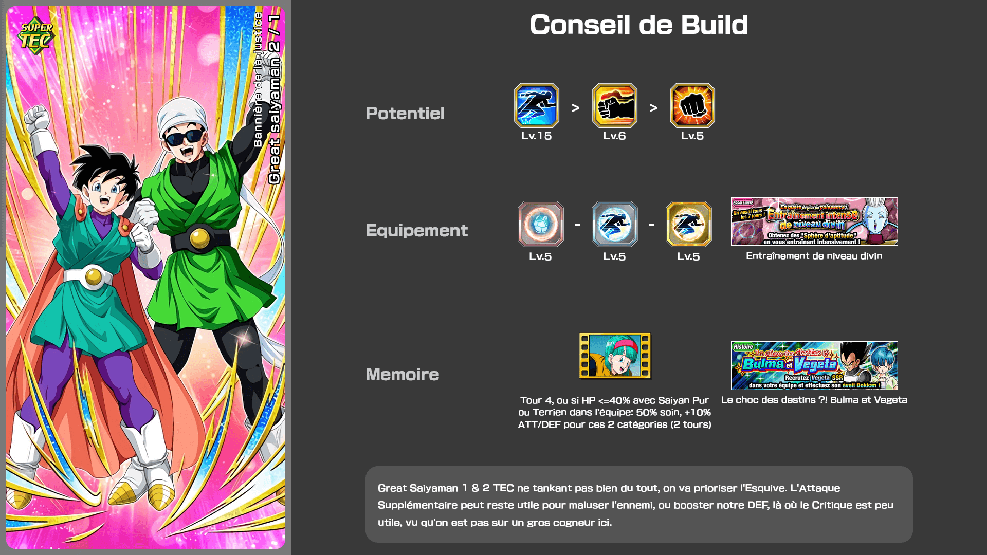 Fiche n°1Great saiyaman 2 / 1 : Justice montante