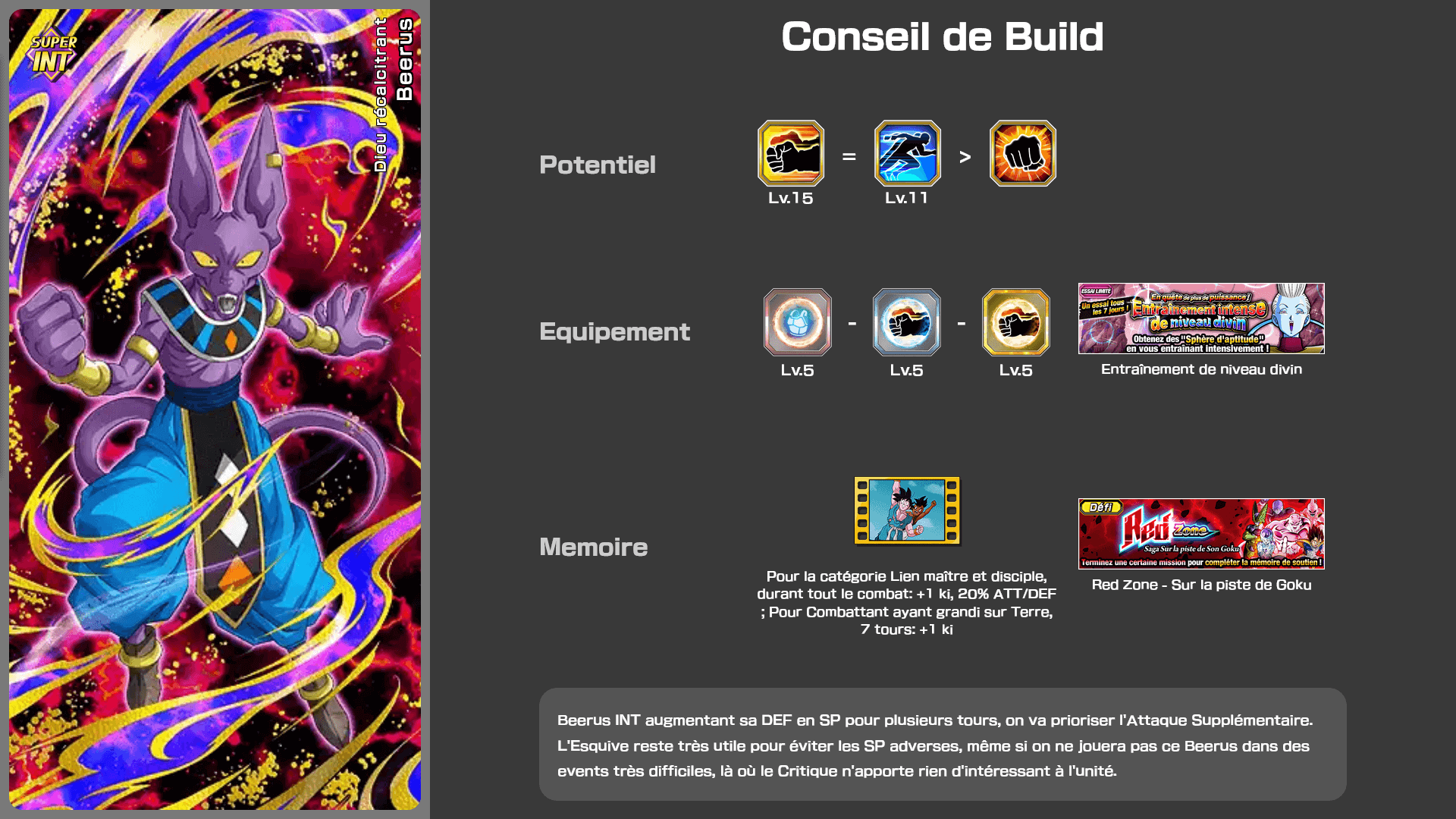 Fiche n°1Beerus : Dieu récalcitrant