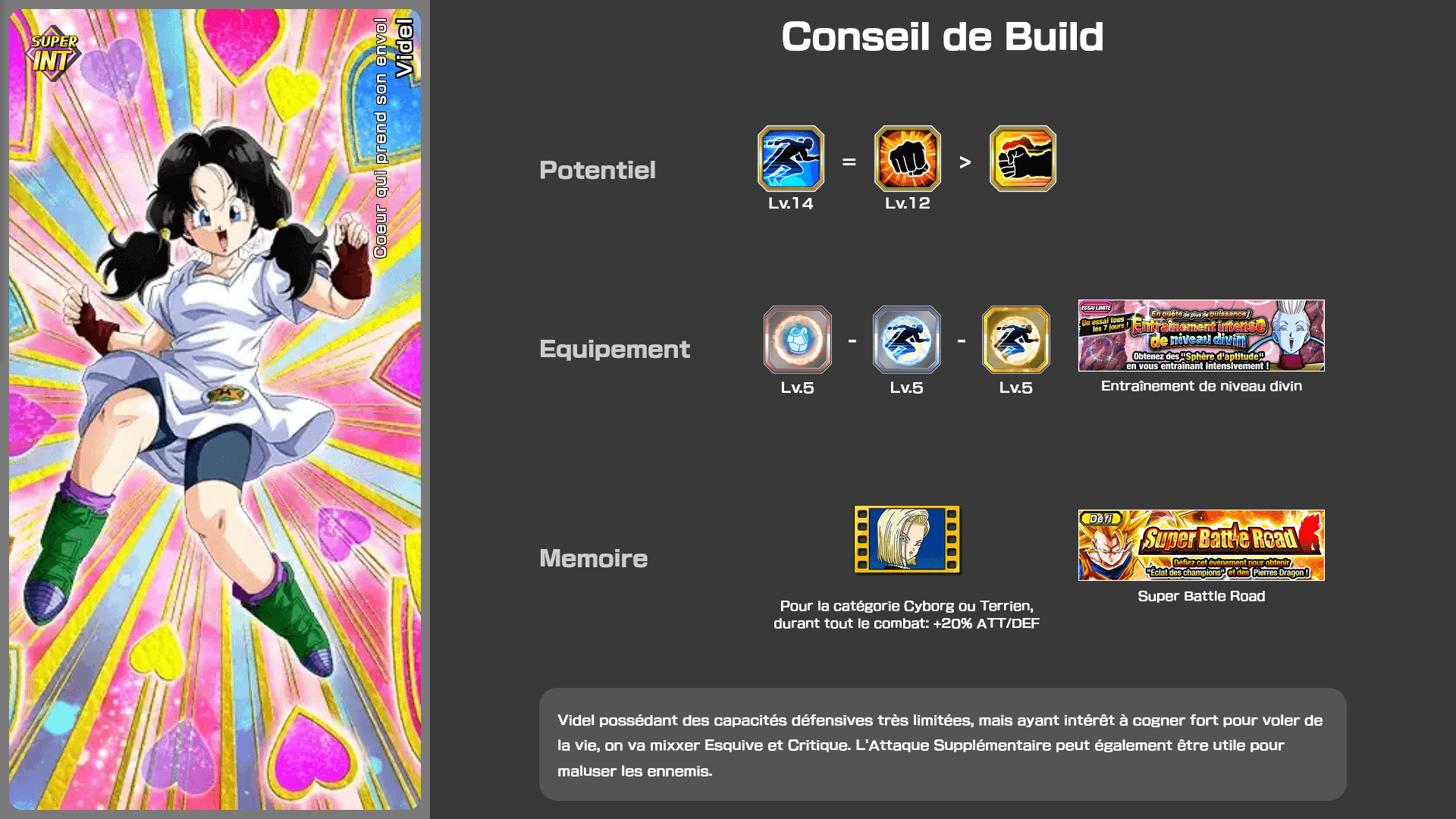 Fiche n°1Videl : Coeur qui prend son envol