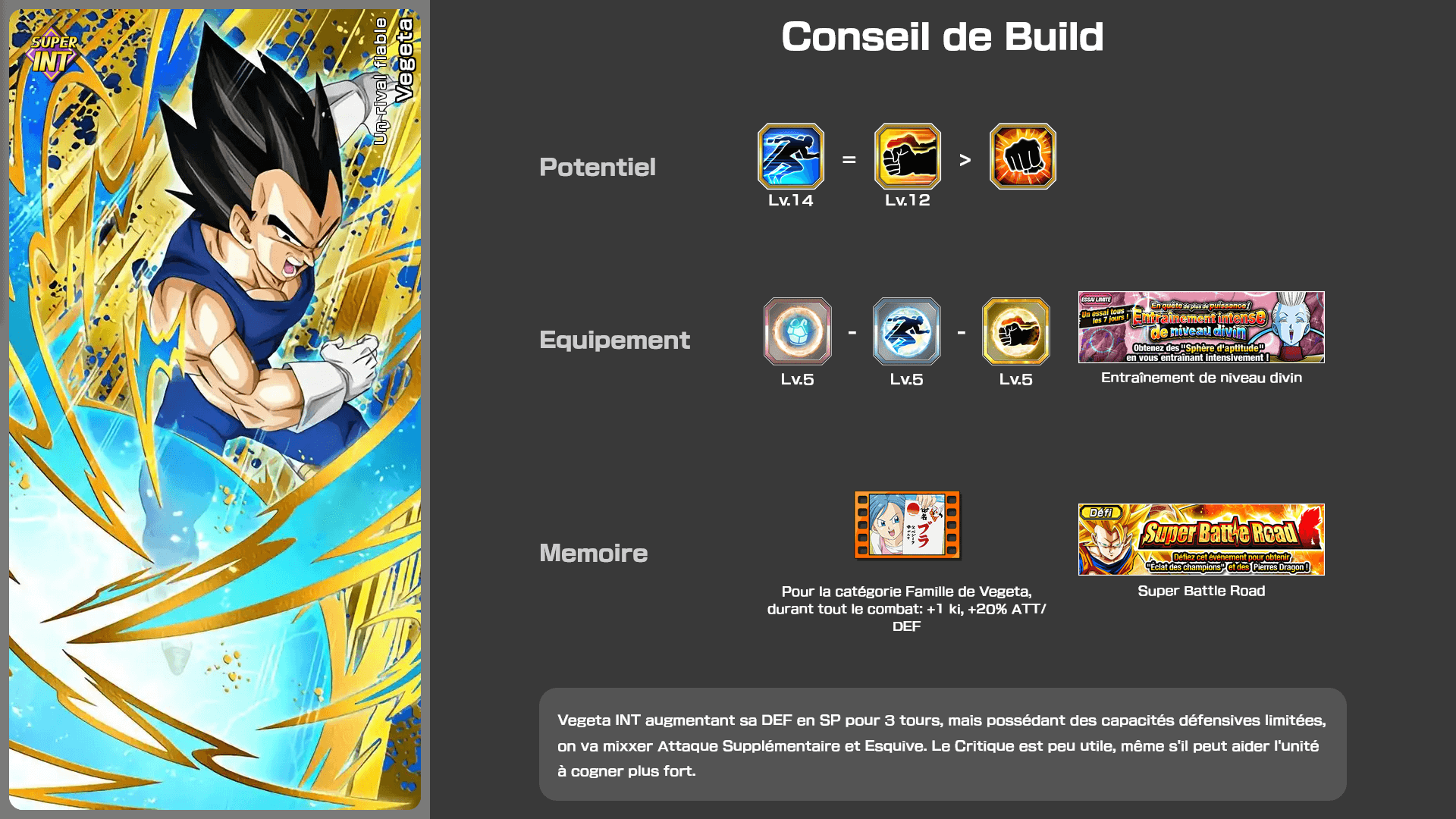Fiche n°1Vegeta : Un rival fiable