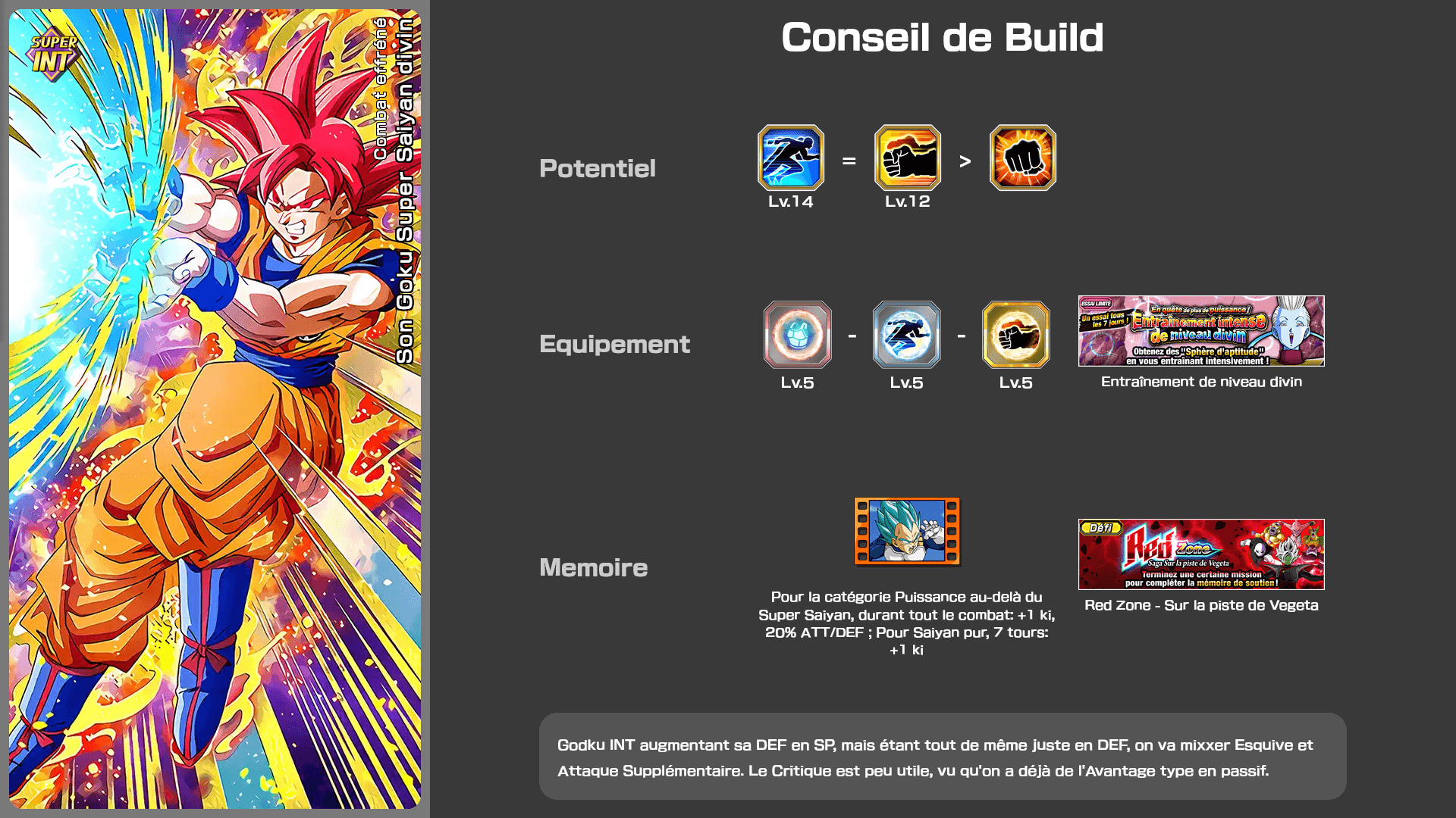 Fiche n°2Son Goku Super Saiyan divin : Combat effréné