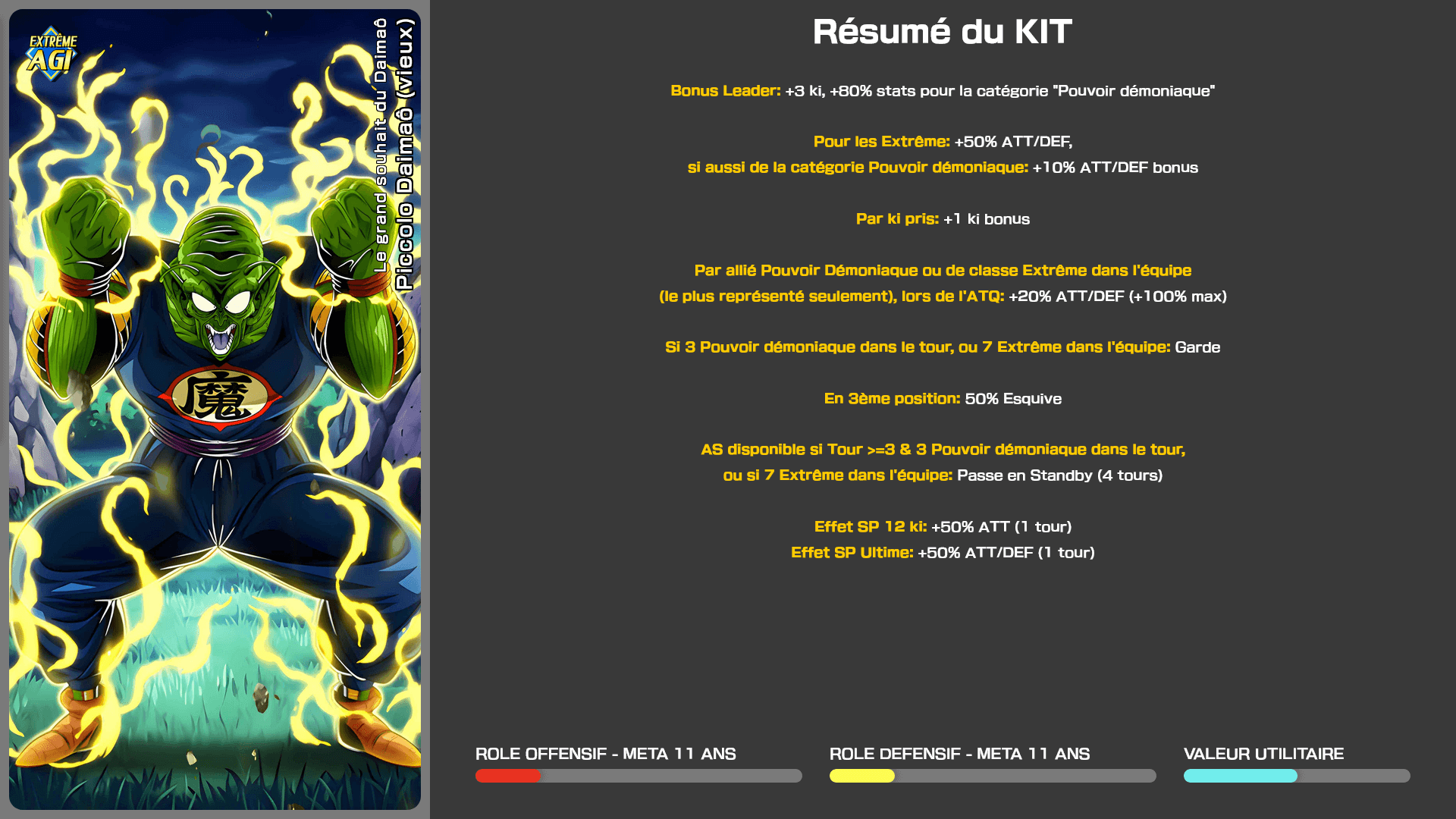 Fiche n°1Piccolo Daimaô (vieux) : Le grand souhait du Daimaô