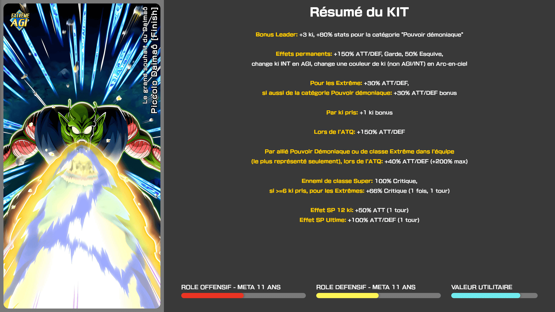 Fiche n°1Piccolo Daimaô [Finish] : Le grand souhait du Daimaô