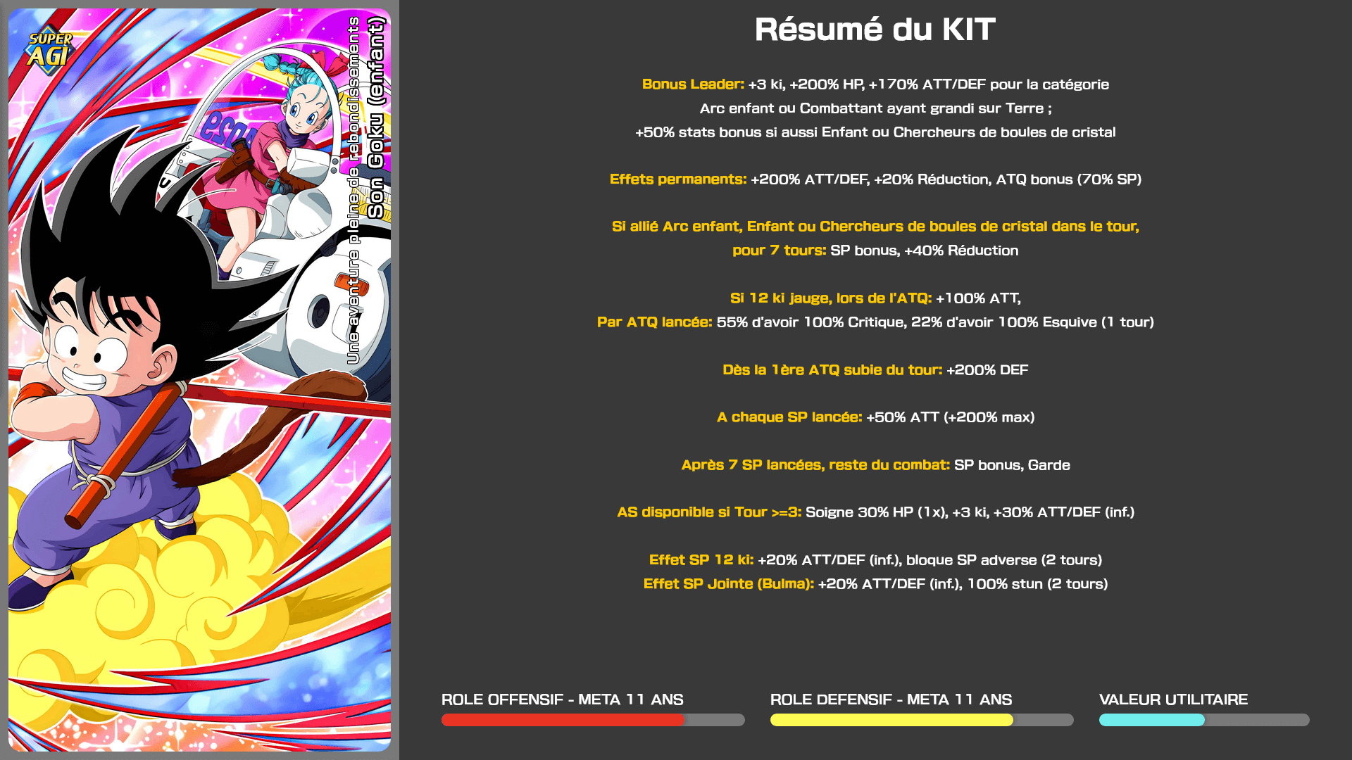 Fiche n°2Son Goku (enfant) : Une aventure pleine de rebondissements