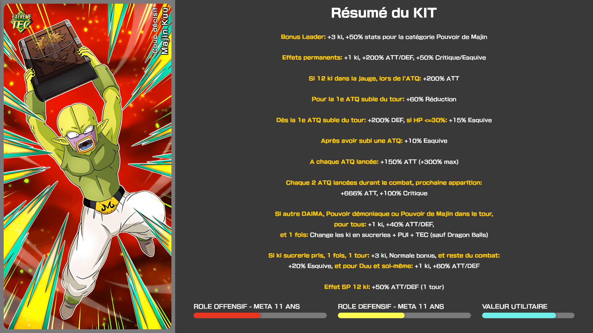 Fiche n°1Majin Kuu : Coup décisif