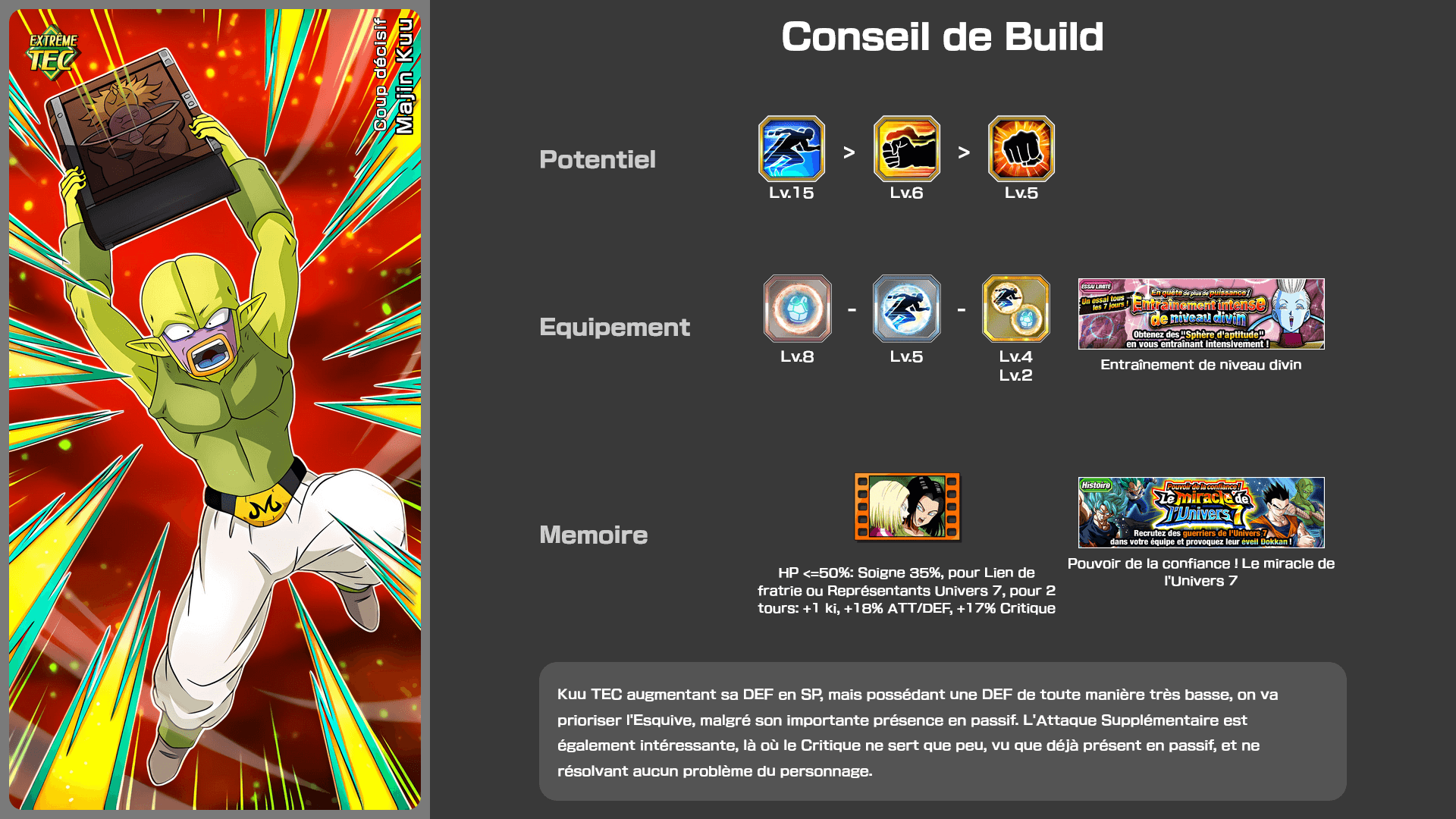 Fiche n°2Majin Kuu : Coup décisif