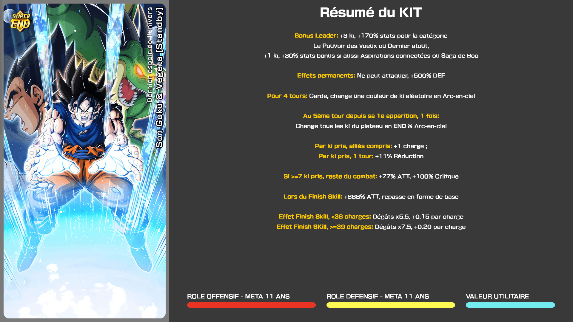 Fiche n°1Son Goku & Vegeta [Standby] : Dernier espoir de l'Univers