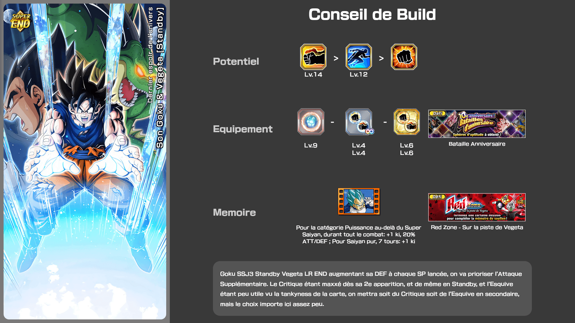 Fiche n°2Son Goku & Vegeta [Standby] : Dernier espoir de l'Univers