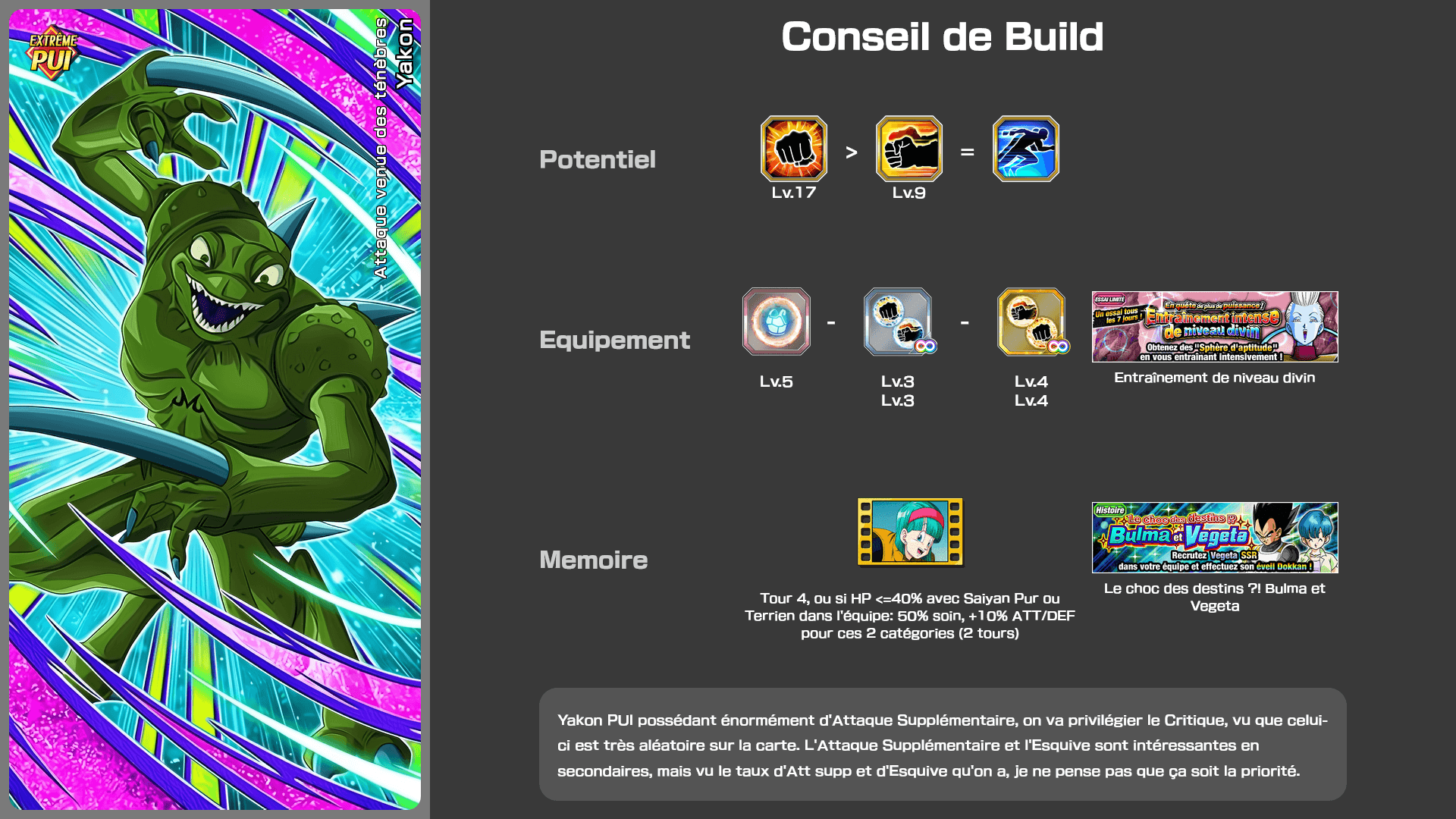 Fiche n°2Yakon : Attaque venue des ténèbres