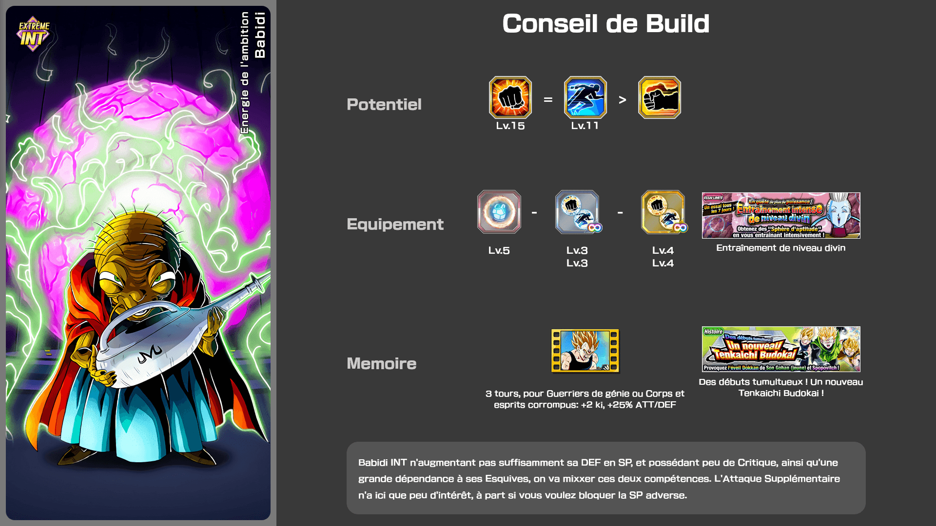 Fiche n°2Babidi : Énergie de l'ambition