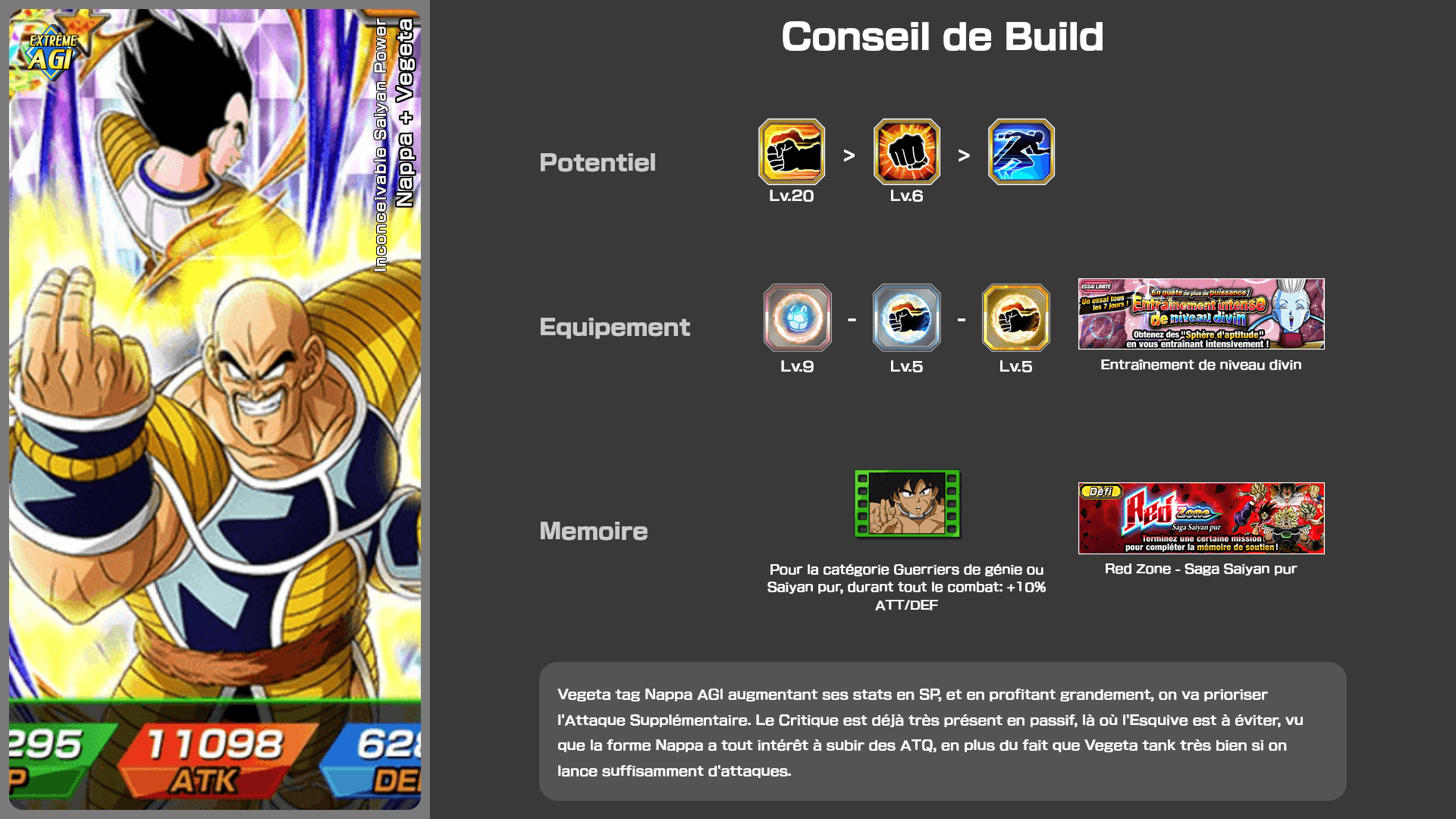 Fiche n°2Nappa + Vegeta : Inconceivable Saiyan Power