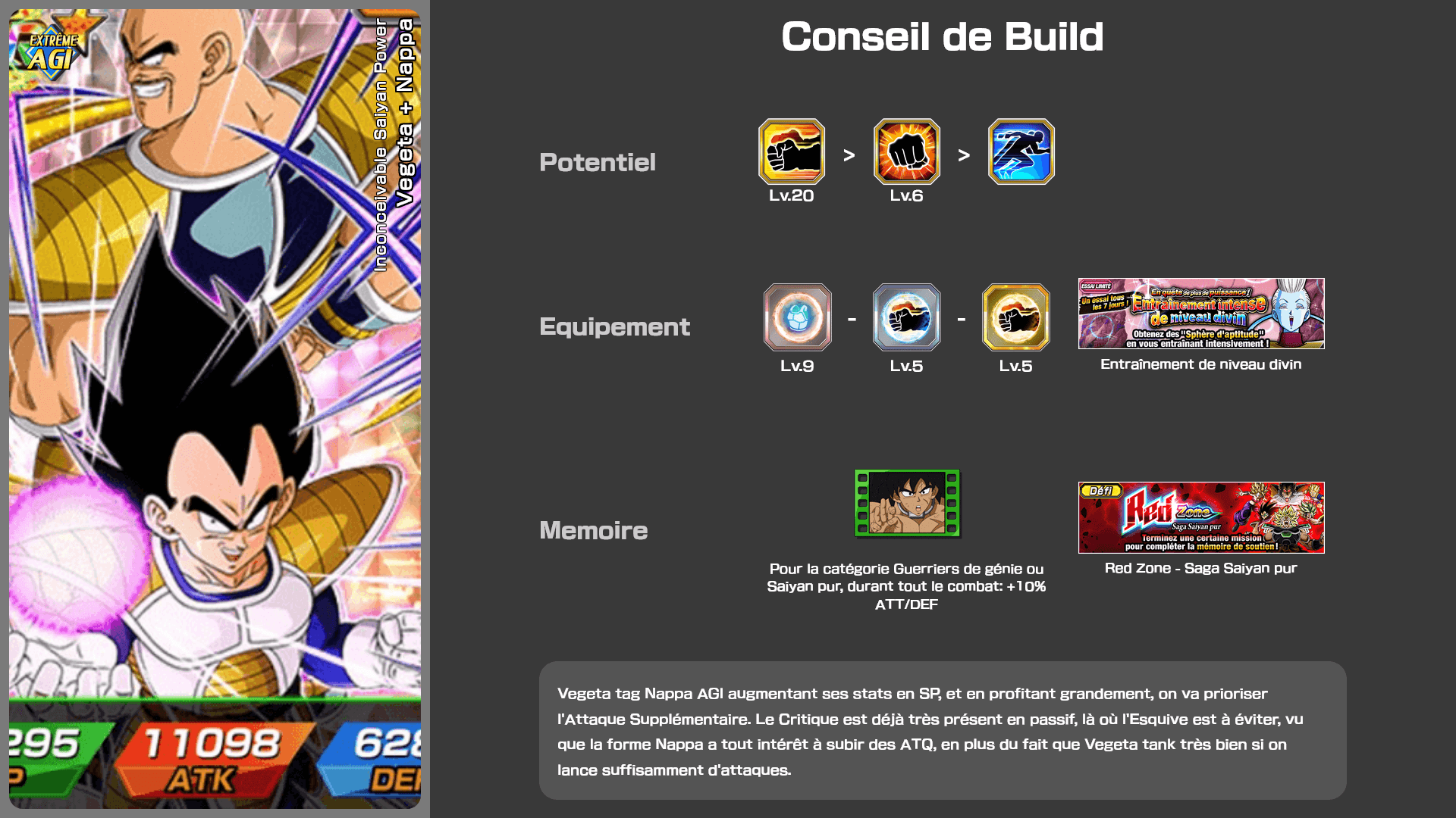 Fiche n°2Vegeta + Nappa : Inconceivable Saiyan Power