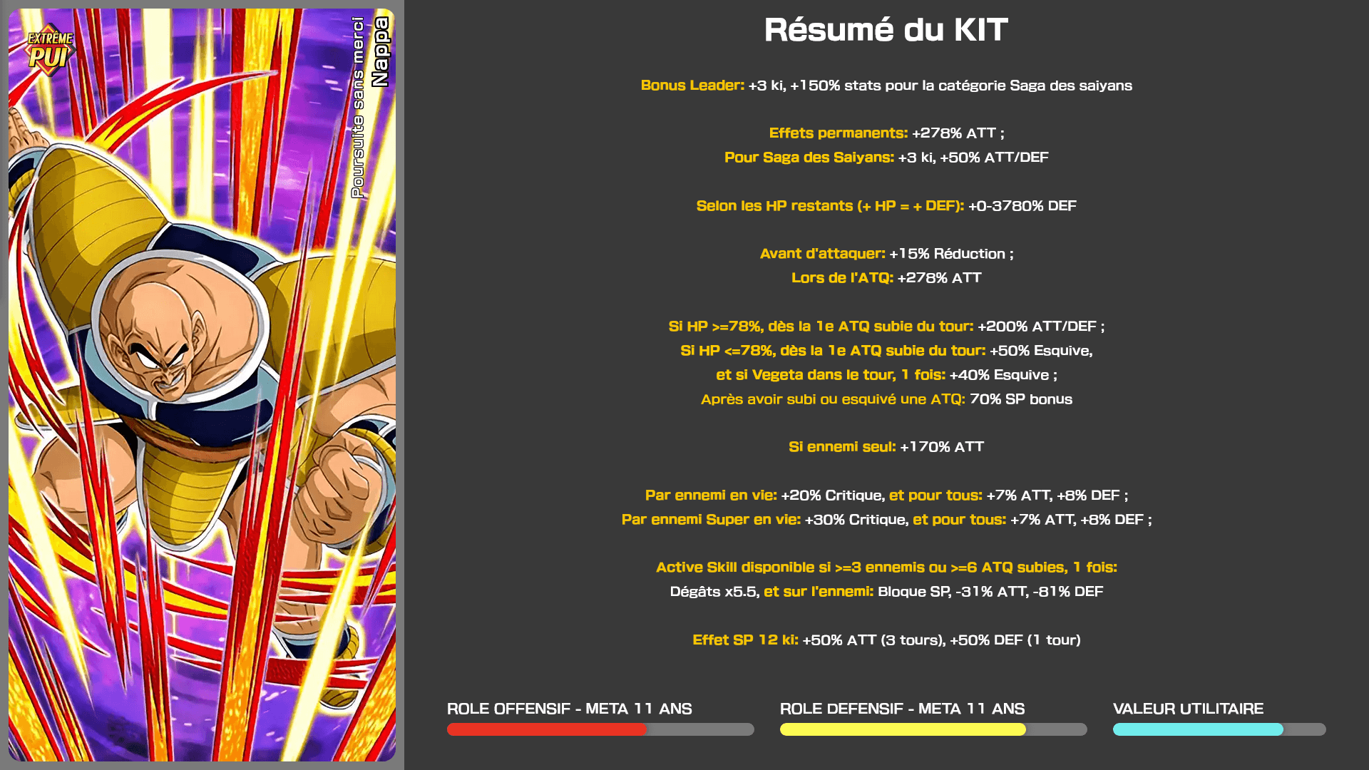 Fiche n°1Nappa : Poursuite sans merci