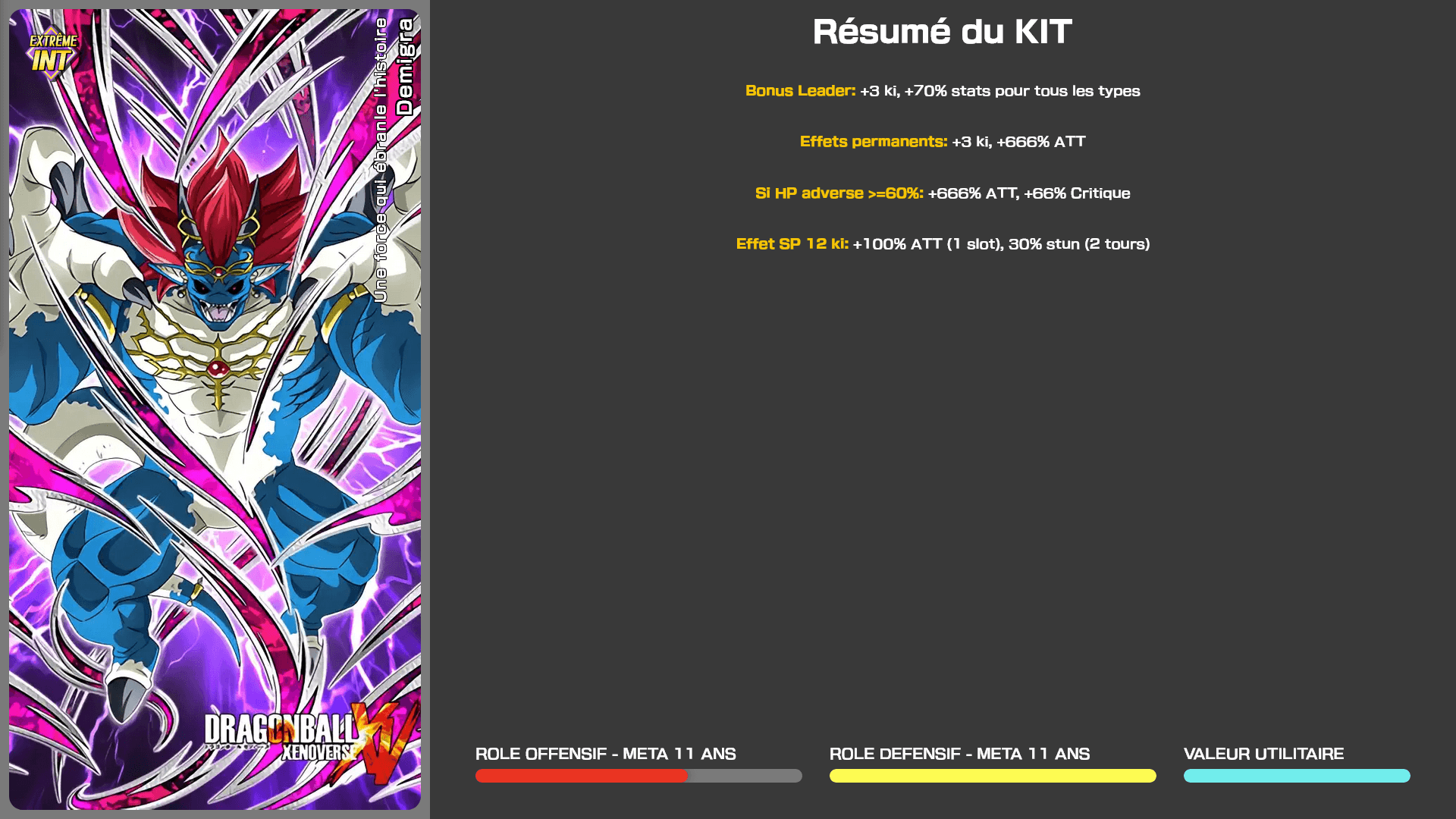 Fiche n°1Demigra (forme finale) [Géant] : Pouvoir de distordre l'histoire