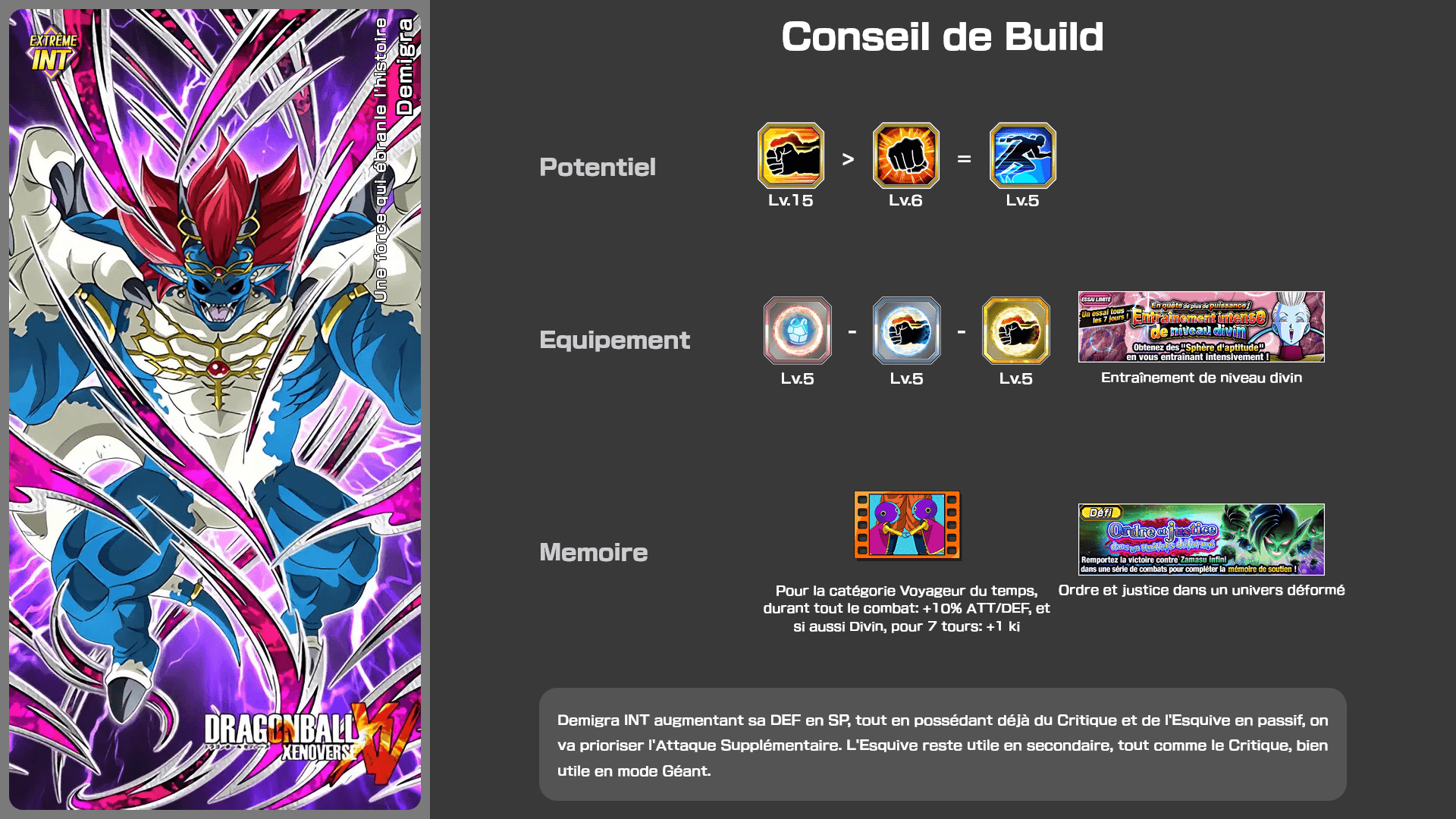Fiche n°2Demigra (forme finale) [Géant] : Pouvoir de distordre l'histoire