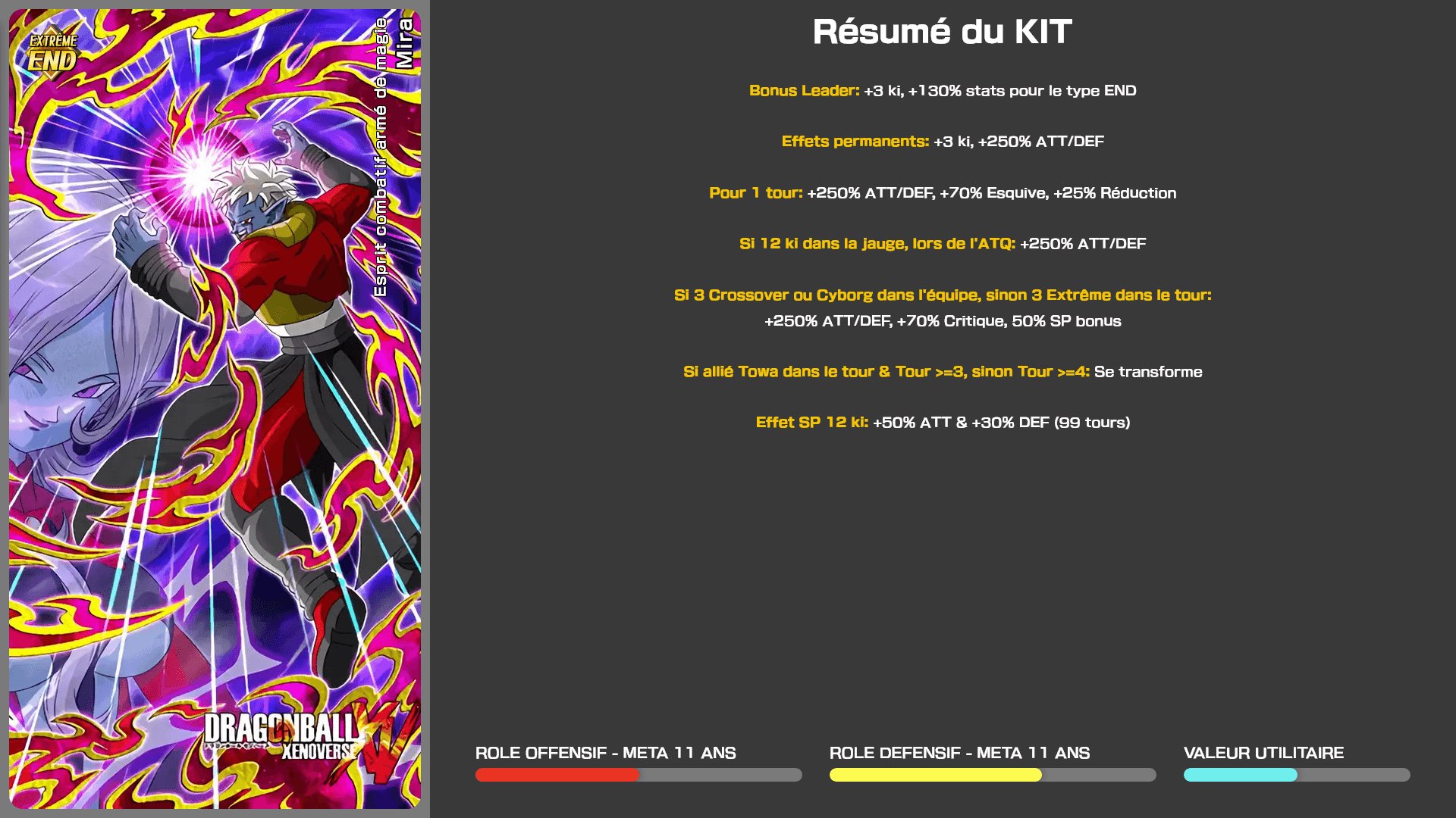 Fiche n°1Mira : Esprit combatif couvert de magie