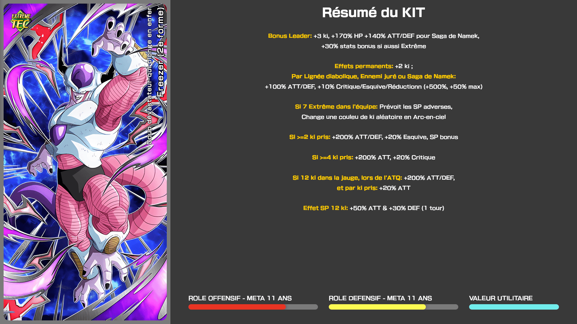 Fiche n°2Freezer (2e forme) : Coup dévastateur qui plonge en enfer