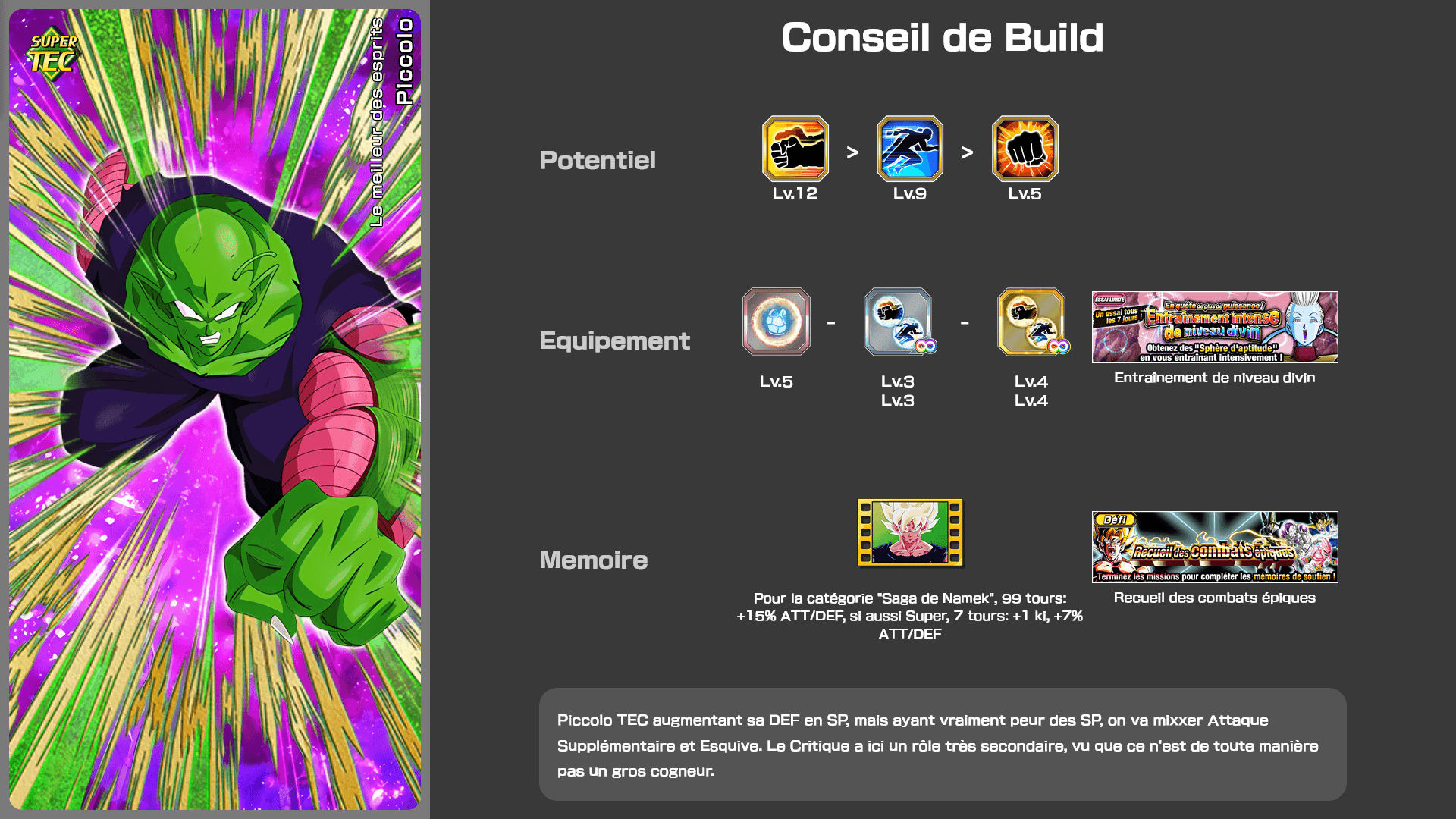 Fiche n°2Piccolo : Le meilleur des esprits
