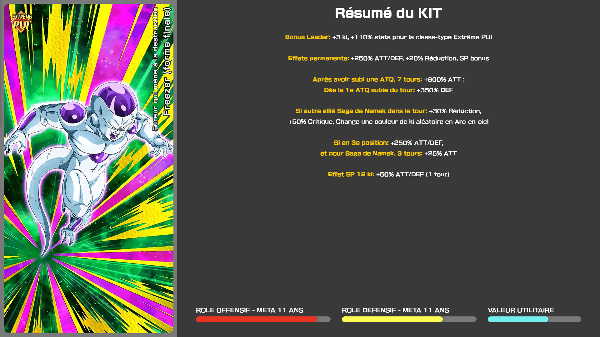 Fiche n°2Freezer (forme finale) : Fureur qui mène à la destruction