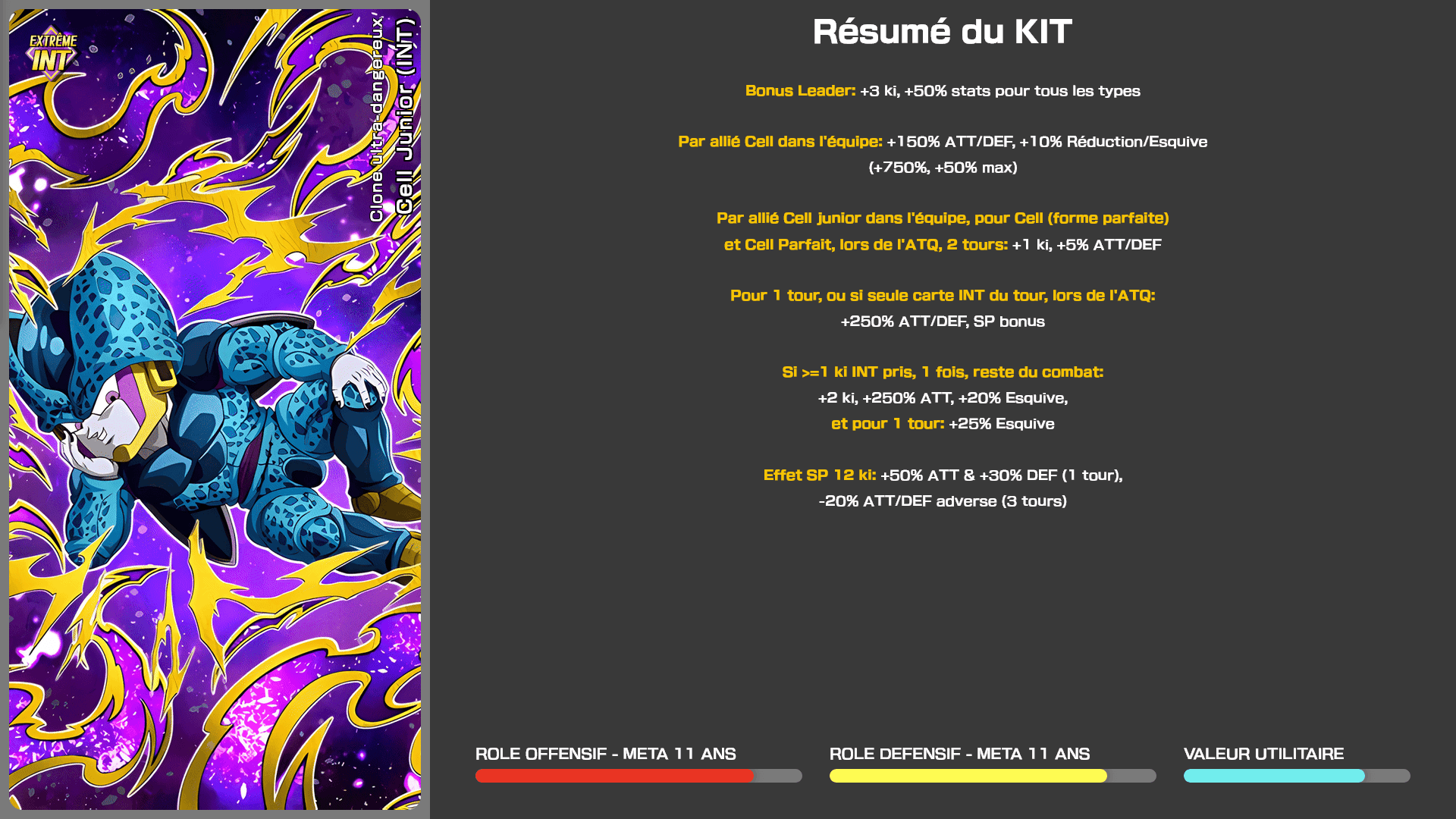 Fiche n°1Cell Junior (INT) : Clone ultra-dangereux
