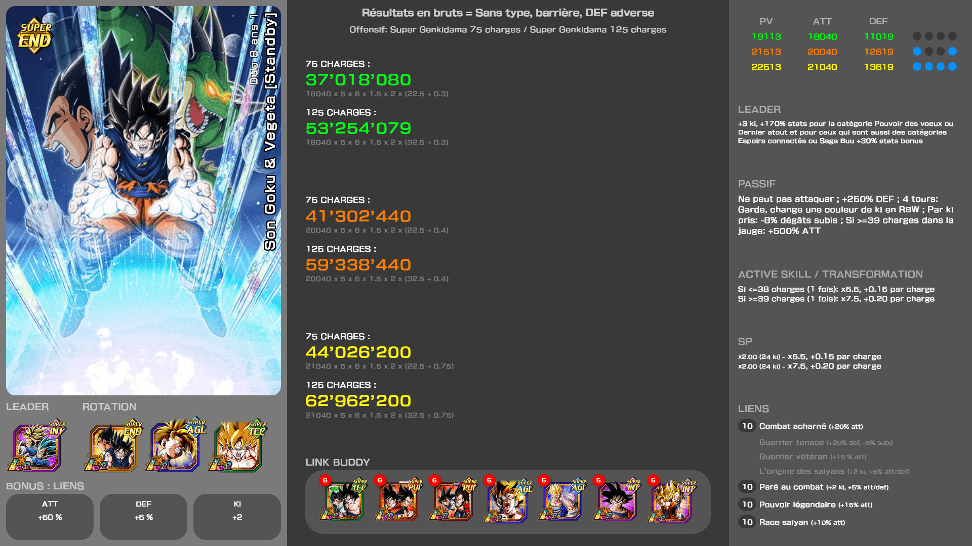 Fiche n°2Son Goku & Vegeta [Standby] : Dernier espoir de l'Univers